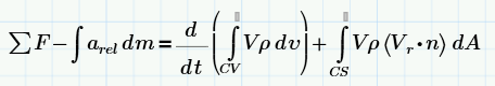 Control Volume Linear Momentum_Non_Inertial